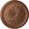 Ekena Millwork Luton Ceiling Medallion (Fits Canopies up to 1 1/8"), Hnd-Painted Polished Copper, 15 3/4"OD x 5/8"P CM16LUPOS - alternate 1